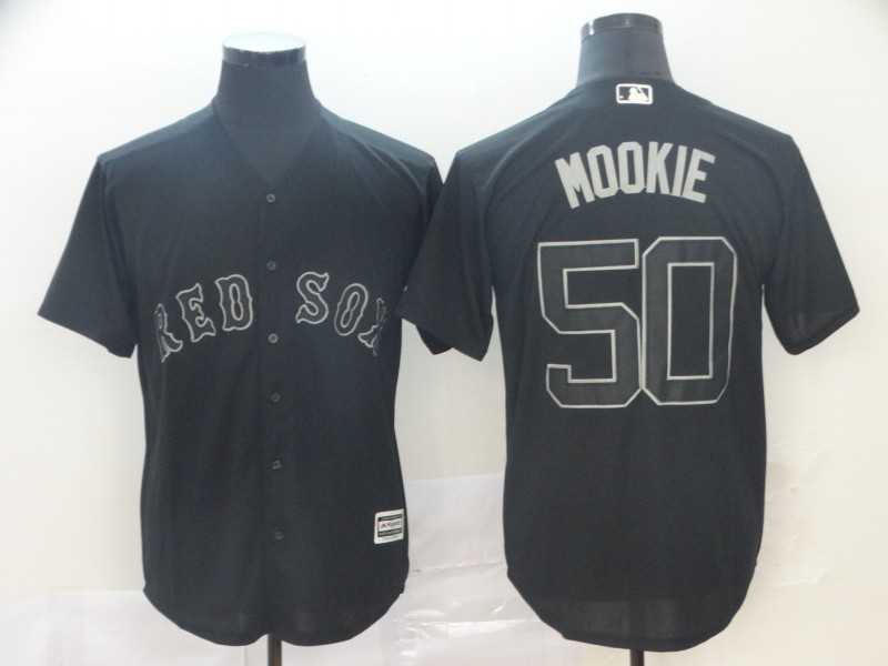 Red Sox 50 Mookie Betts Mookie Black 2019 Players' Weekend Player Jersey,We sell and wholesale Red Sox 50 Mookie Betts Mookie Black 2019 Players' Weekend Player Jersey on line form chian!
